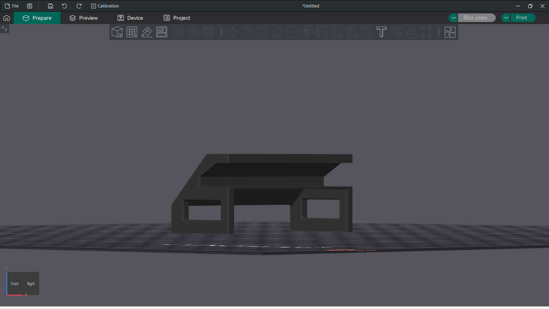 Miniatura 2 do modelo 3D Support Interface Tolerance Test
