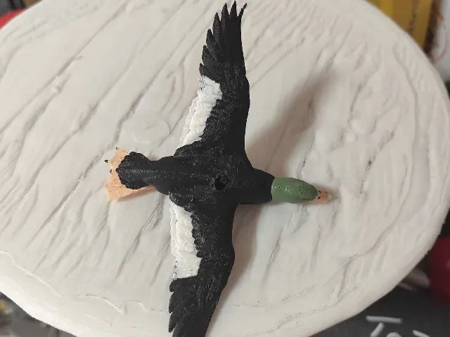 mallard duck in flight