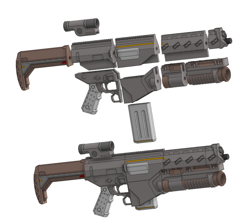 AR/GL-21 One-Two helldivers 2 — miniatura 2