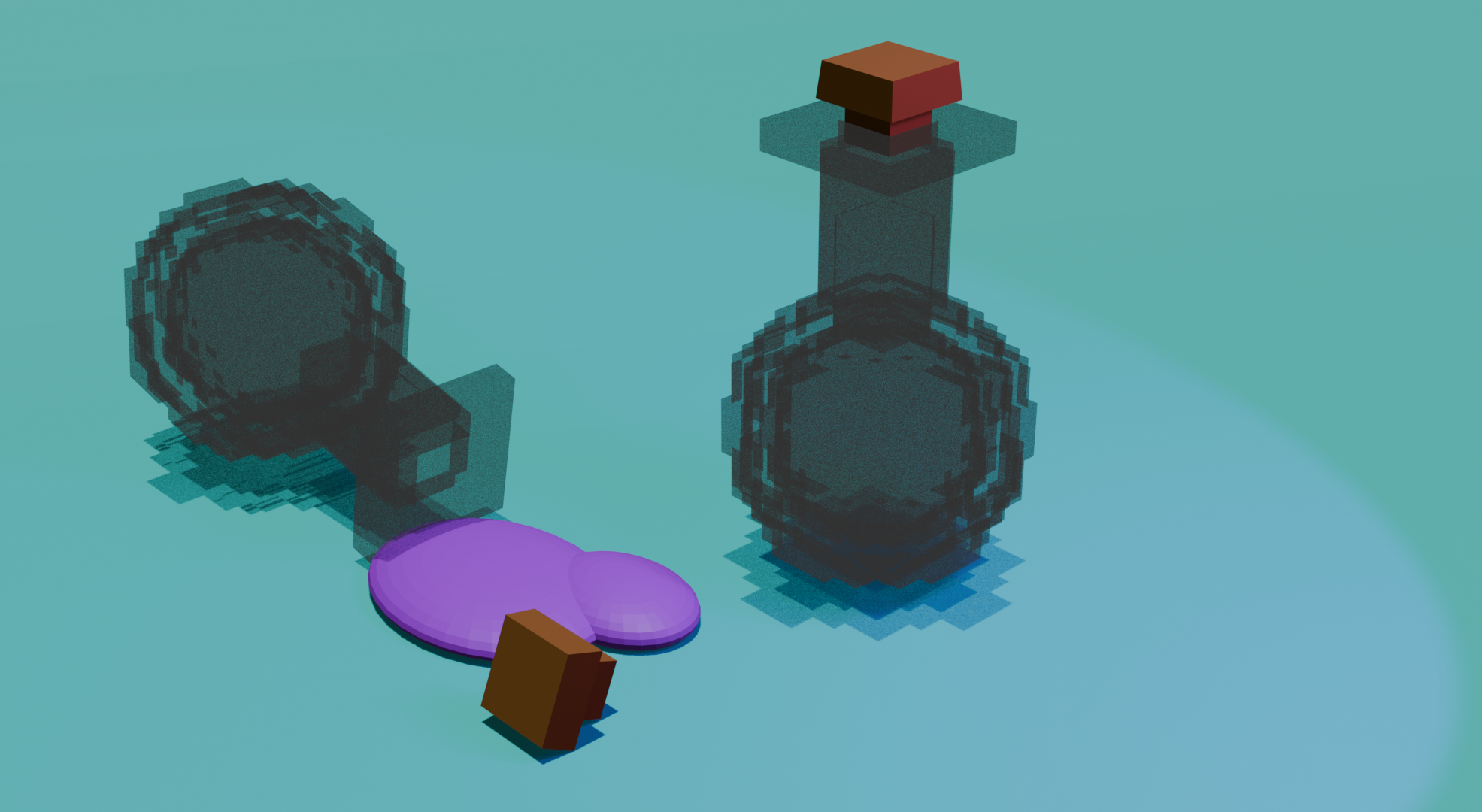 Minecraft potion bottle