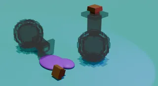 Minecraft potion bottle