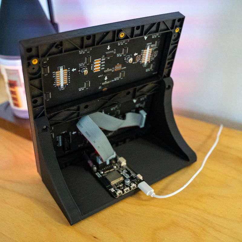 RGB Matrix Display Stand (Album Art Display with Record Cover Add-On ...