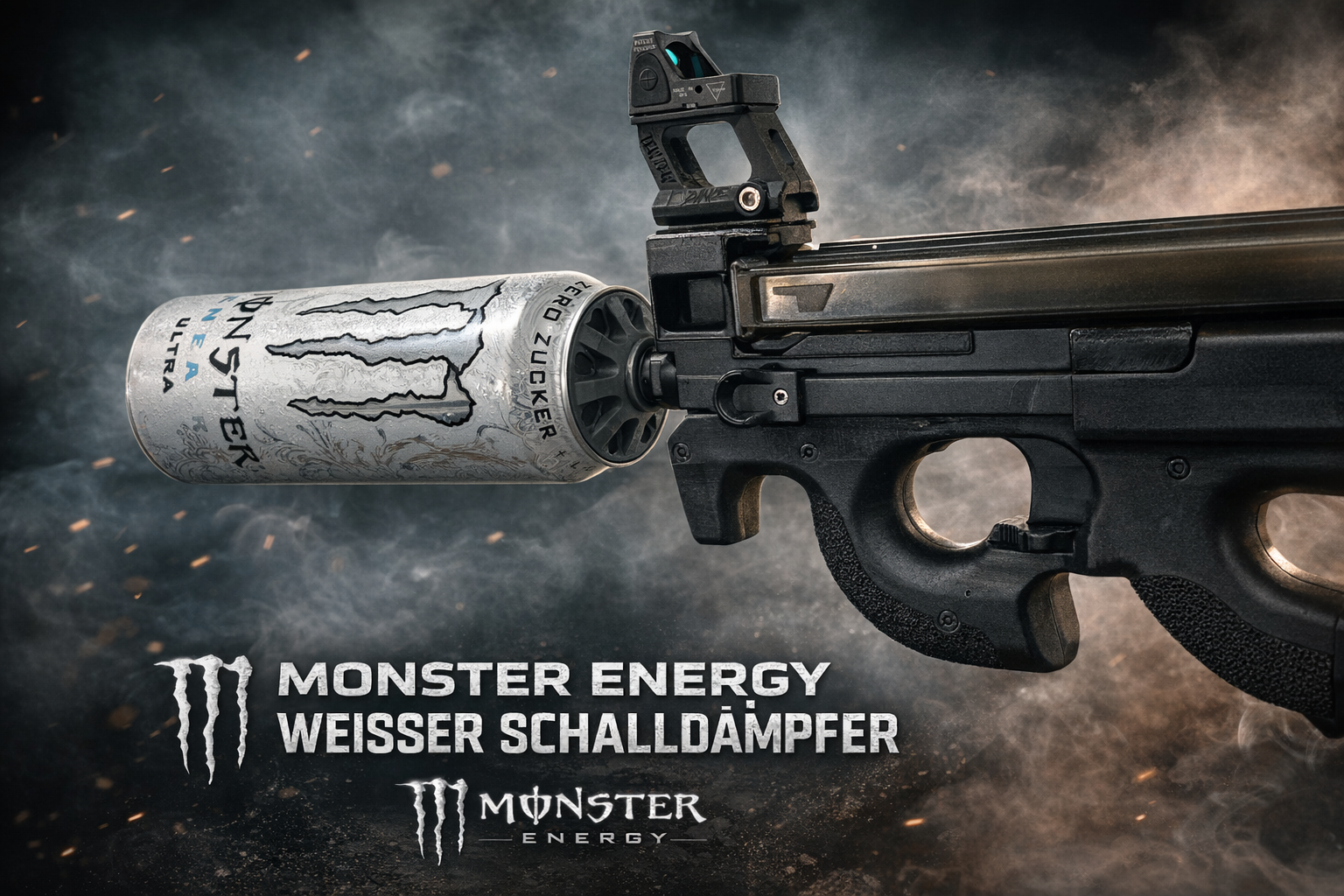 Monster Energy Airsoft suppressor