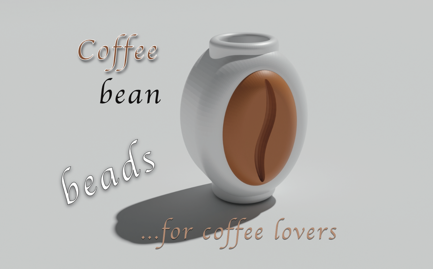 Coffee bean beads