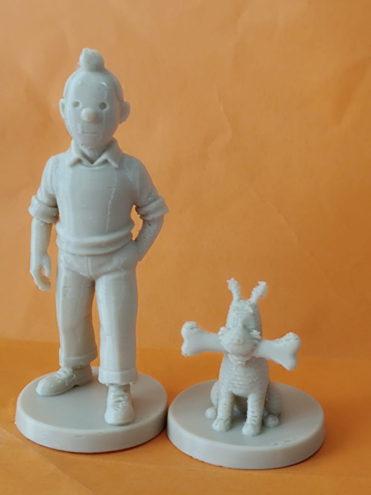 Tintin & Snowy (Milou)  Classic Comic Figure Fan Art