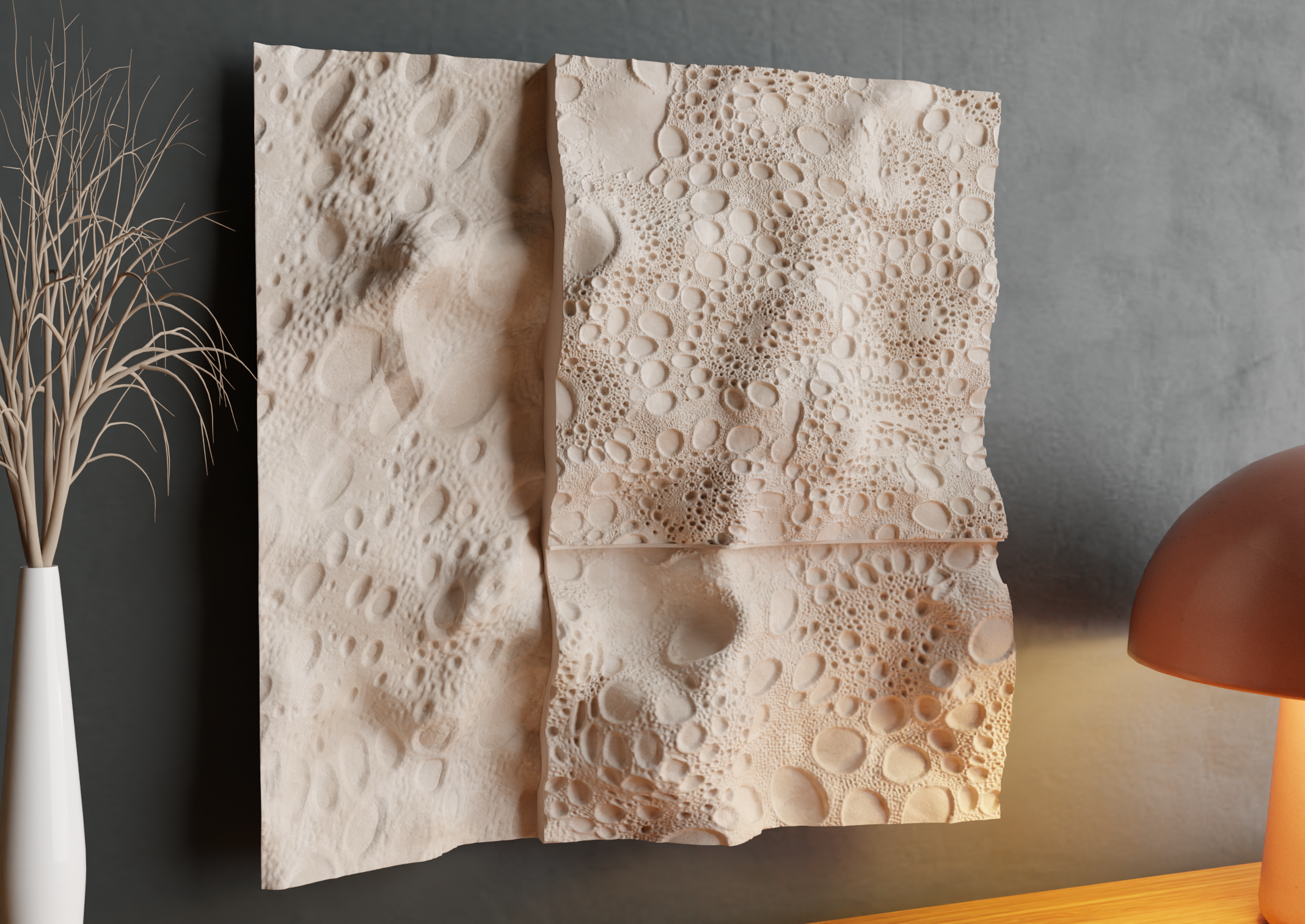 Wall decor : triptych wall decoration