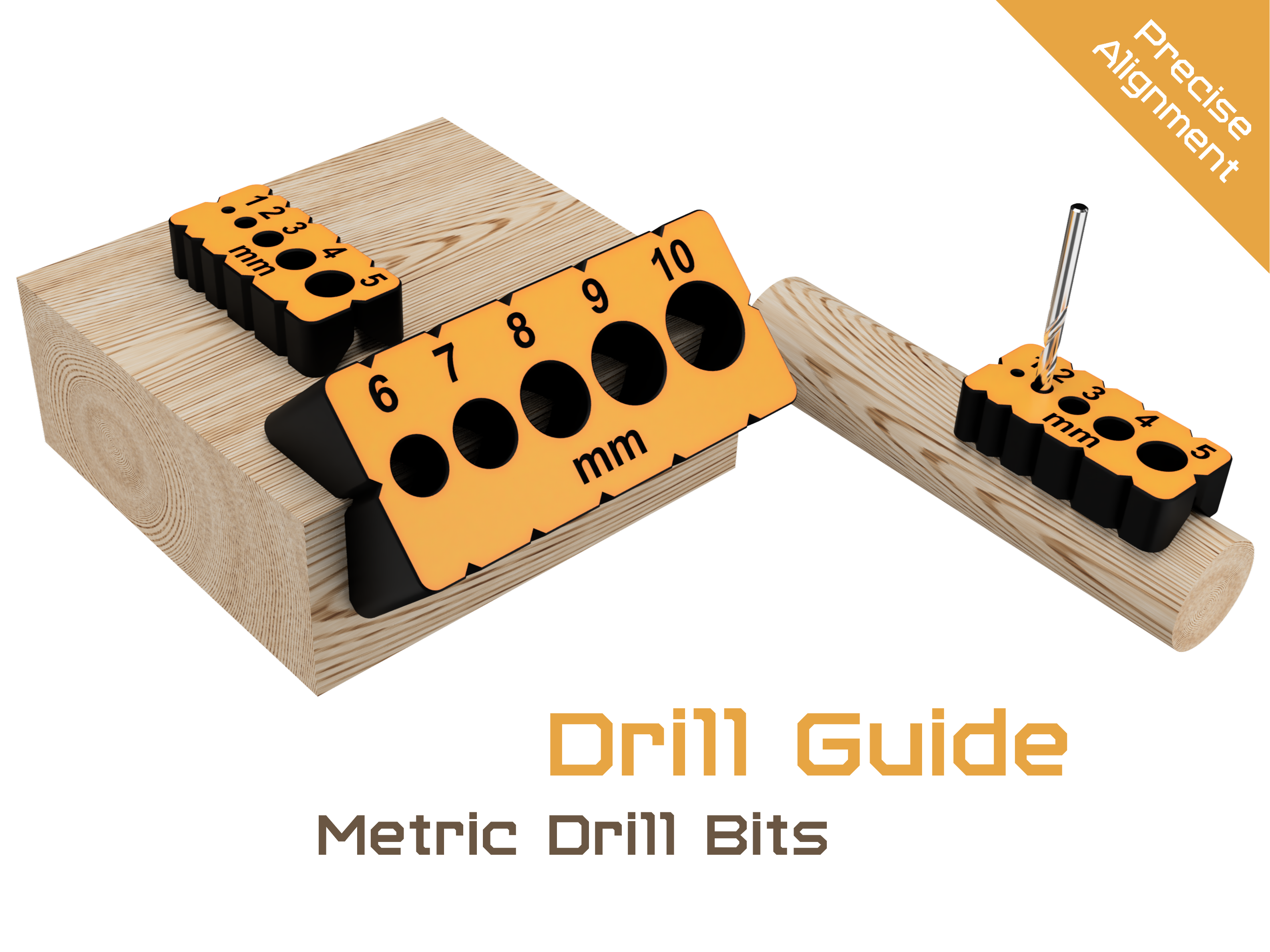 Metric Drill Guide 1-10 mm - Precise Alignment