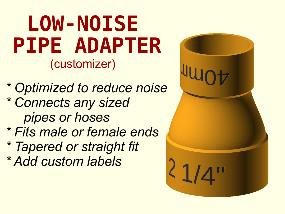 Low Noise Pipe Adapter