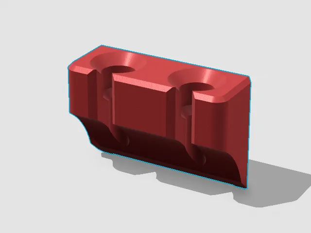 2 cable desk holder