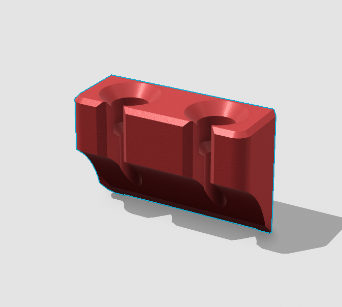 2 cable desk holder