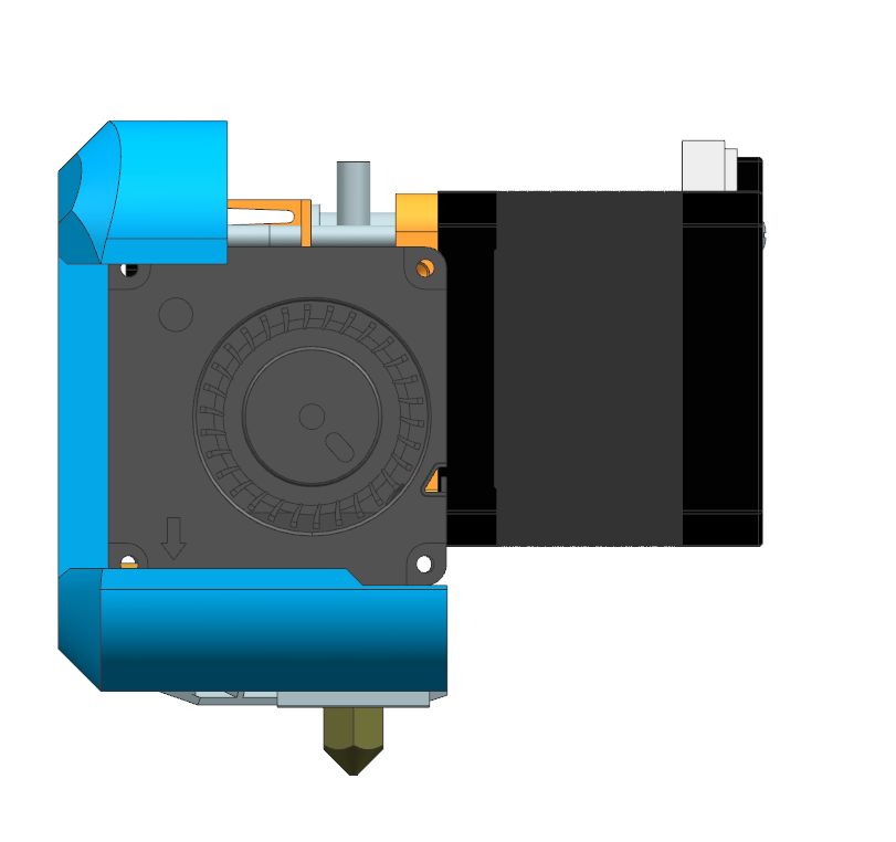 Dragon burner mod for MK8 direct drive