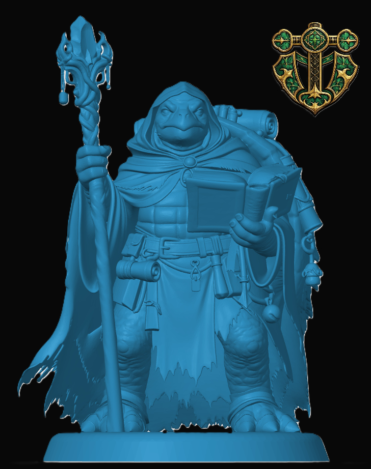 Tortle Wizard 3D model by KamikazeRed