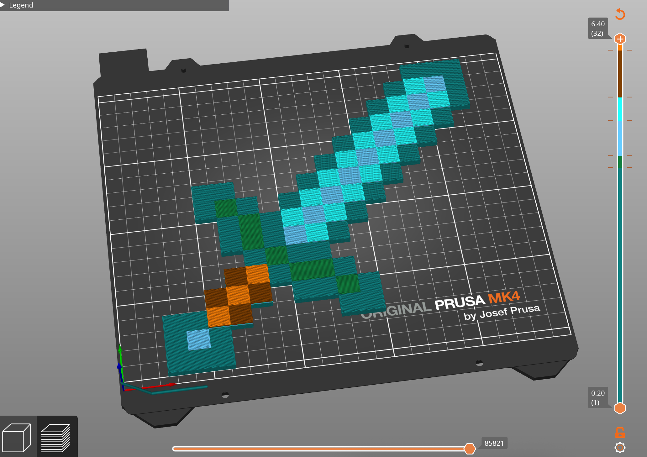 Miniatura 3 do modelo 3D Minecraft Diamond Sword