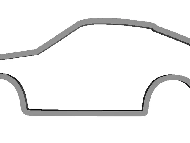 Simplified Outline of Retro 90s Porsche 911 – Minimalist 3D Printable Wall Art