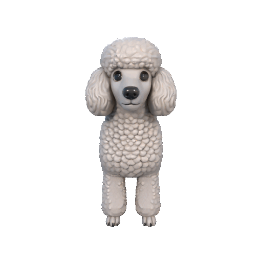 Poodle Figurine – 3D Printable Elegant Dog Model