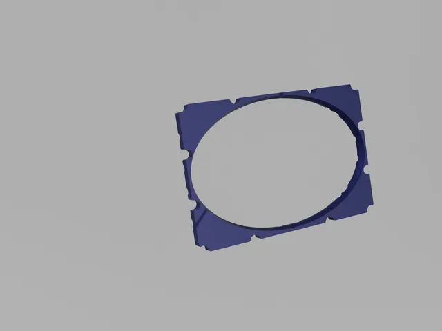 Revised behind grill trim that does not have a place for logo in the corner