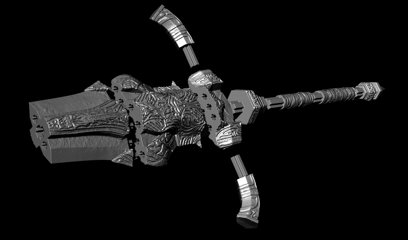 ULTIMATE PACK ARTORIAS Greatsword And Greatshield Life Size STL Fan Art Models — miniatura 15