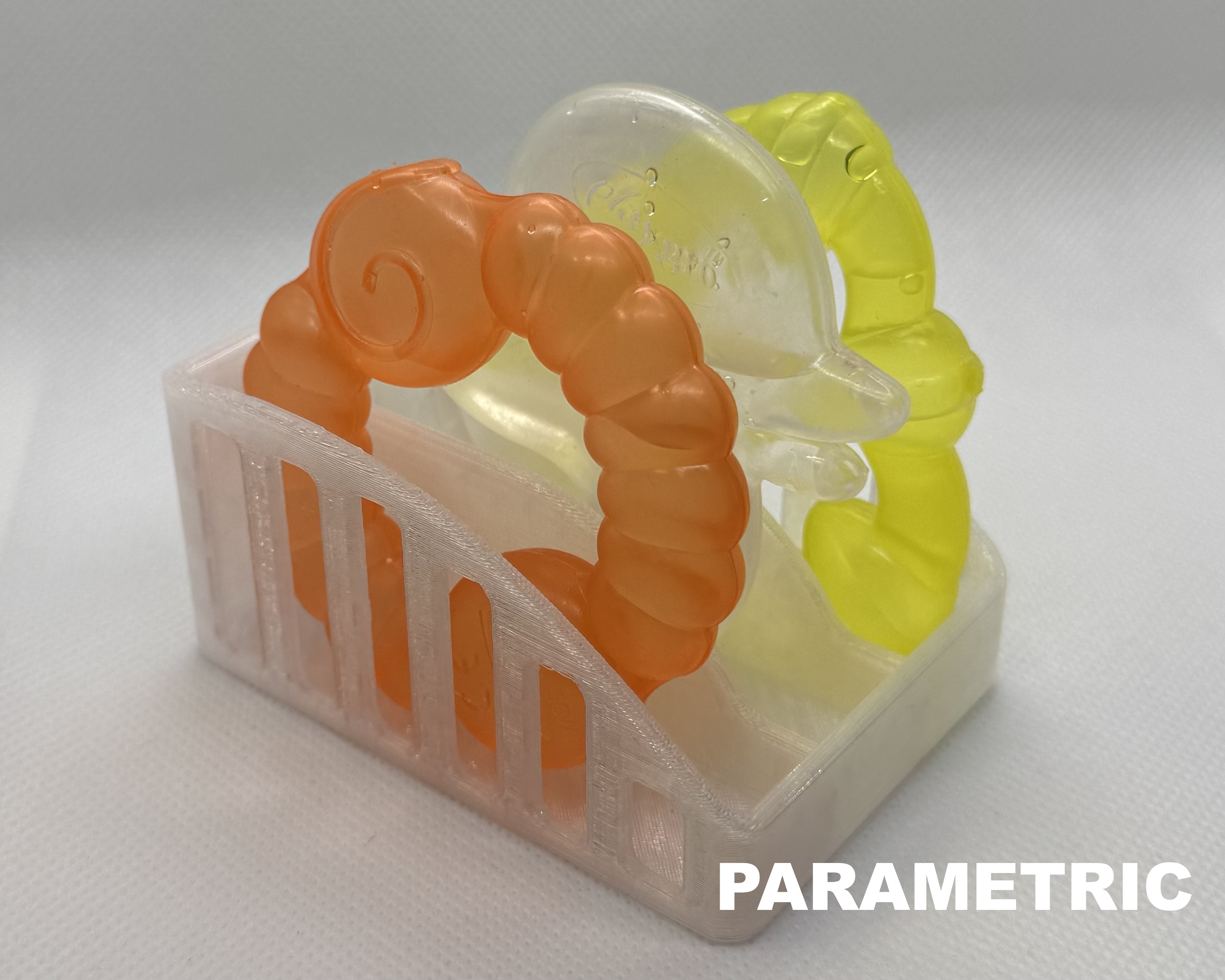 Baby Teething Ring Fridge Door Organizer (Parametric)