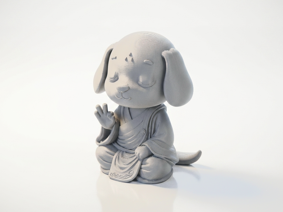 Zen Dog Buddha Meditation Figurine 3D Printable