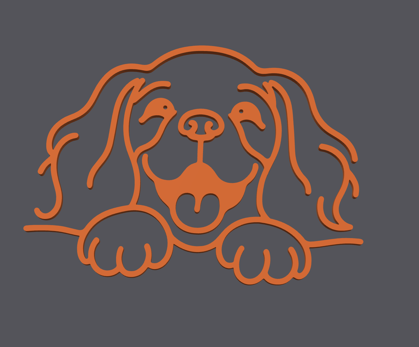 Wall Art Cocker Spaniel | Cocker Spaniel Wall Art | Decoración de Pared 3D Print