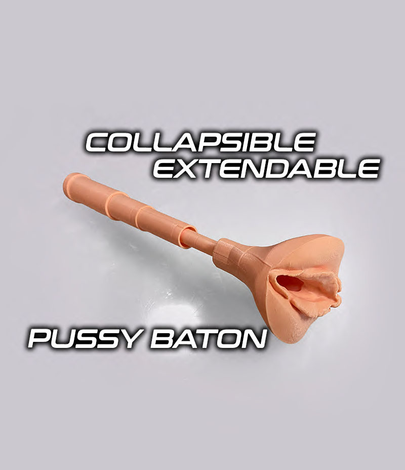 Collapsible extendable Pussy Baton