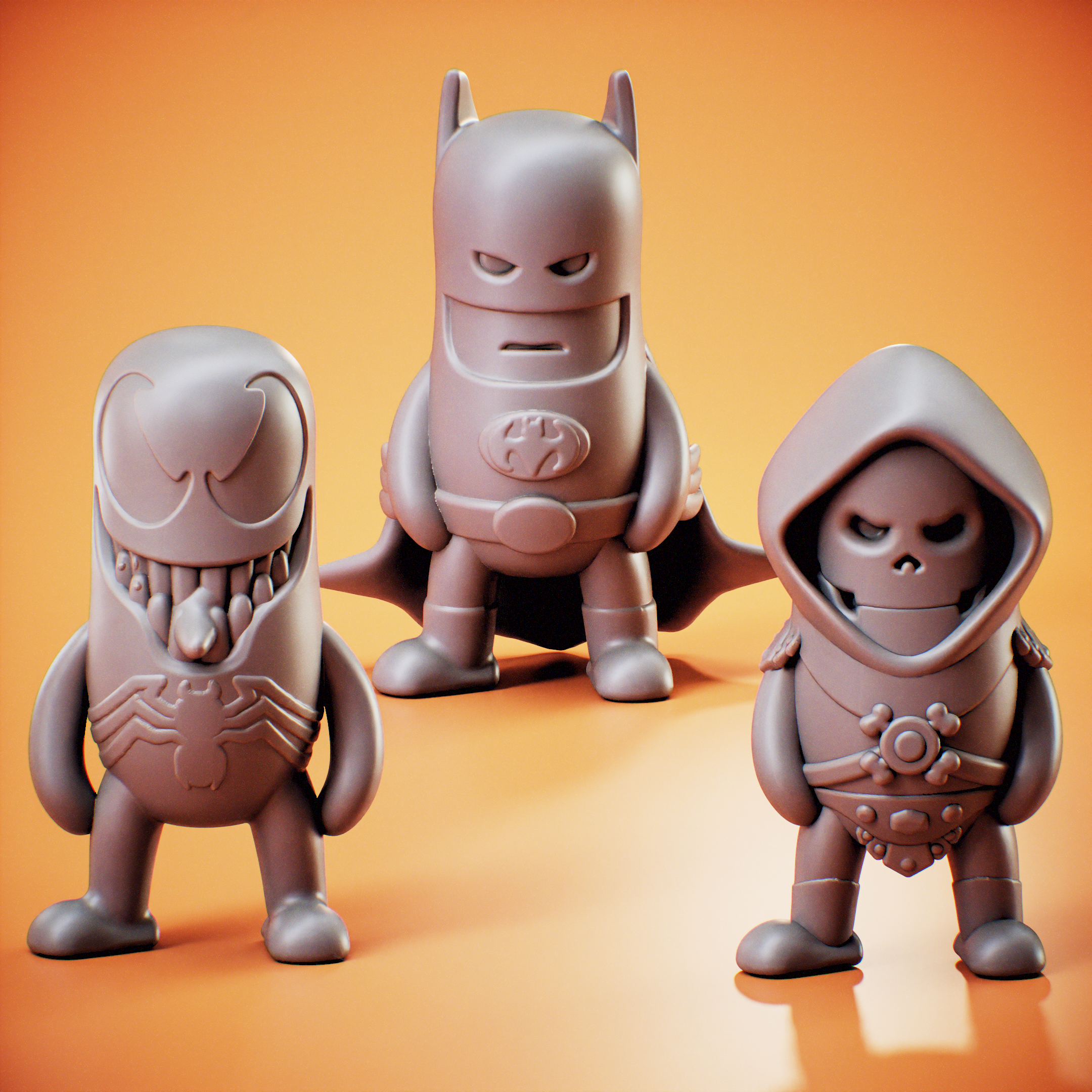 Batman Venom Skeletor (Pack) de 25cm de alto - Adaptado para impresión - Batman Venom Skeletor 25cm high - Print adapted