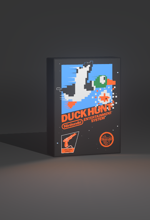 Lámpara LED Duck Hunt NES 8-bit Retro