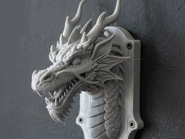 dragon head wall trophy