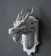 dragon head wall trophy