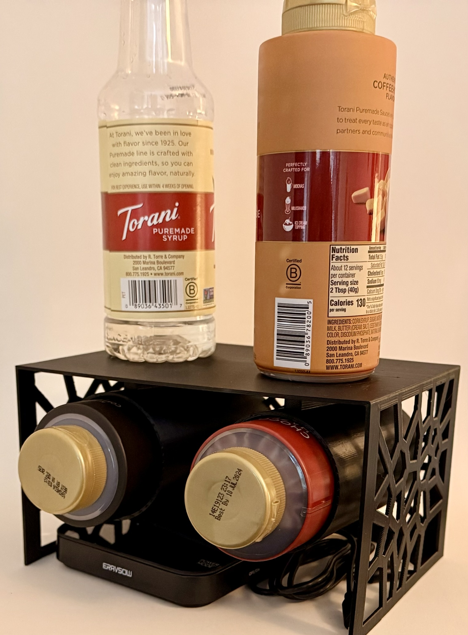 Geometric Coffee Syrup Caddy
