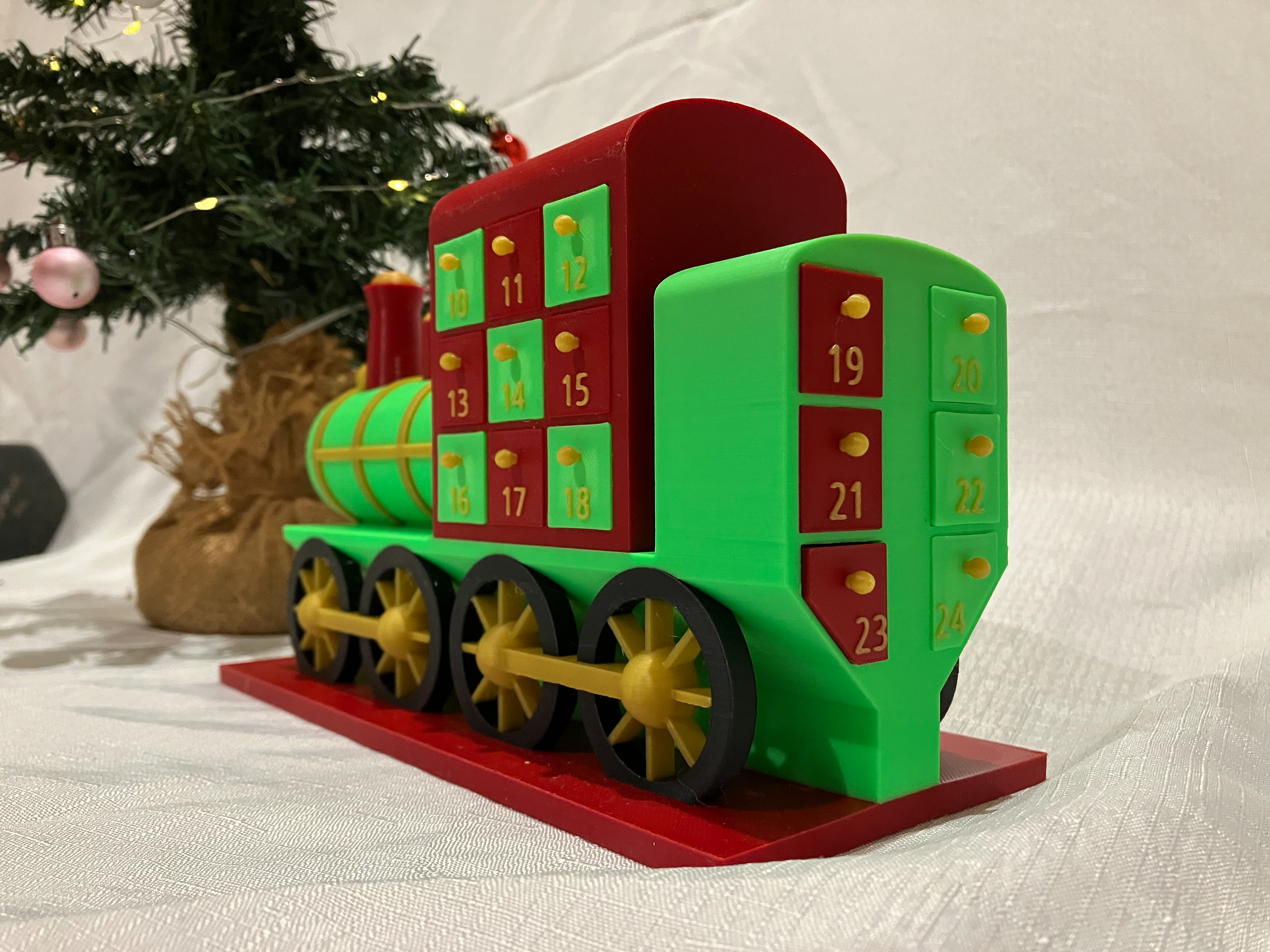 christmas train advent calendar