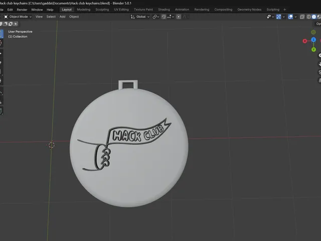 hack club keychain