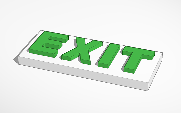 Exit sign