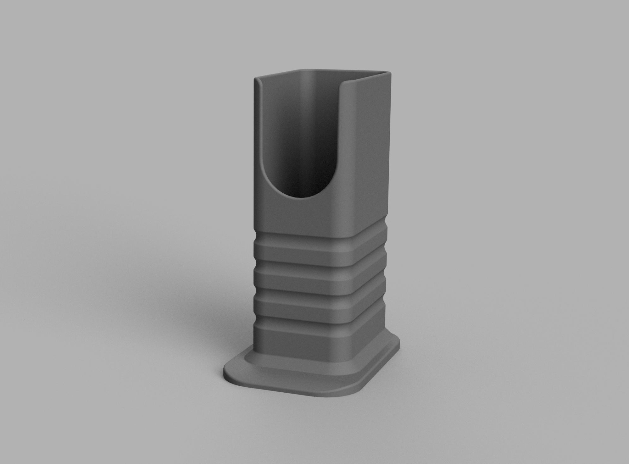 Ribbed container for spaghetti