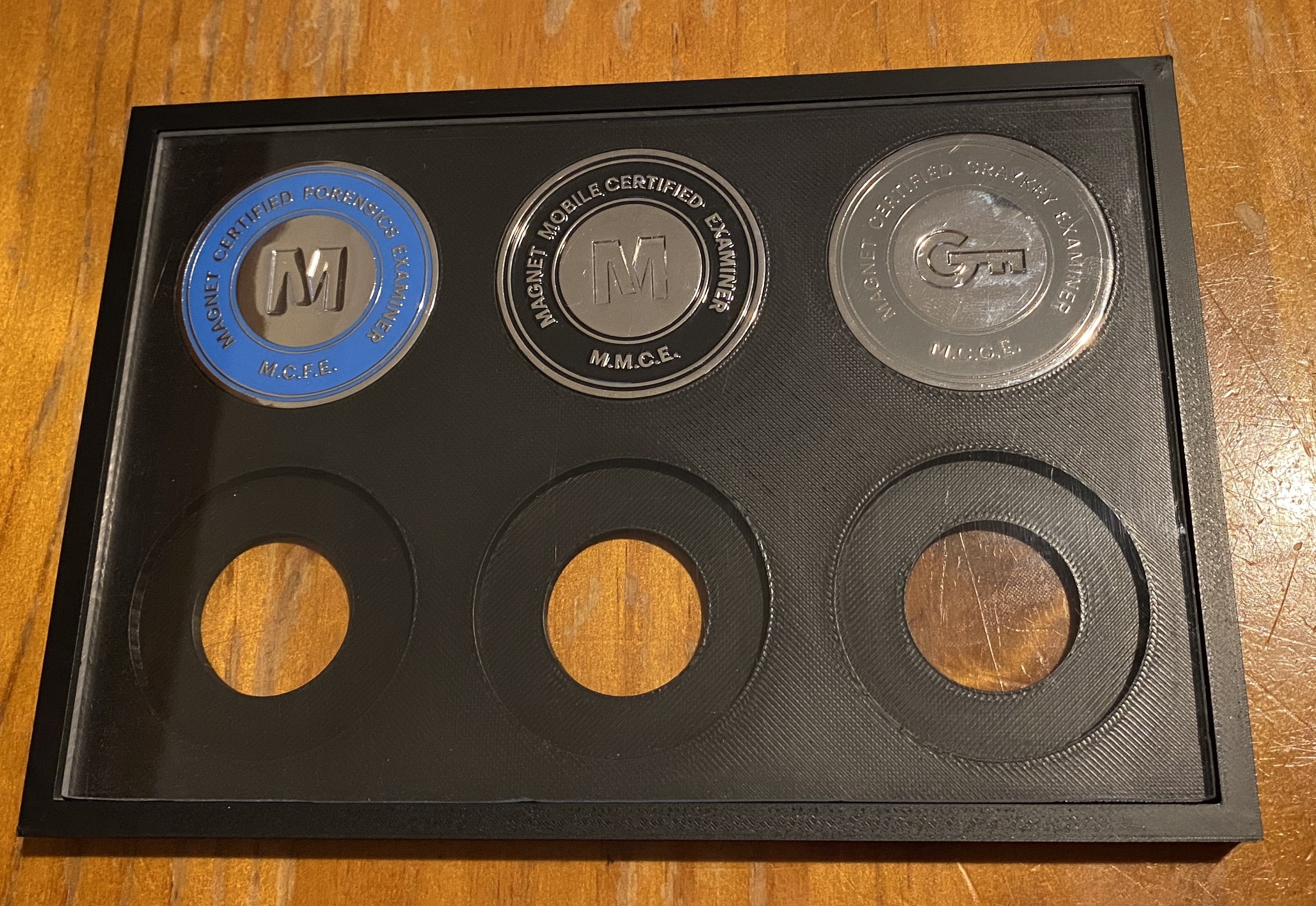 Challenge Coint Mount (6 coins) 3D model
