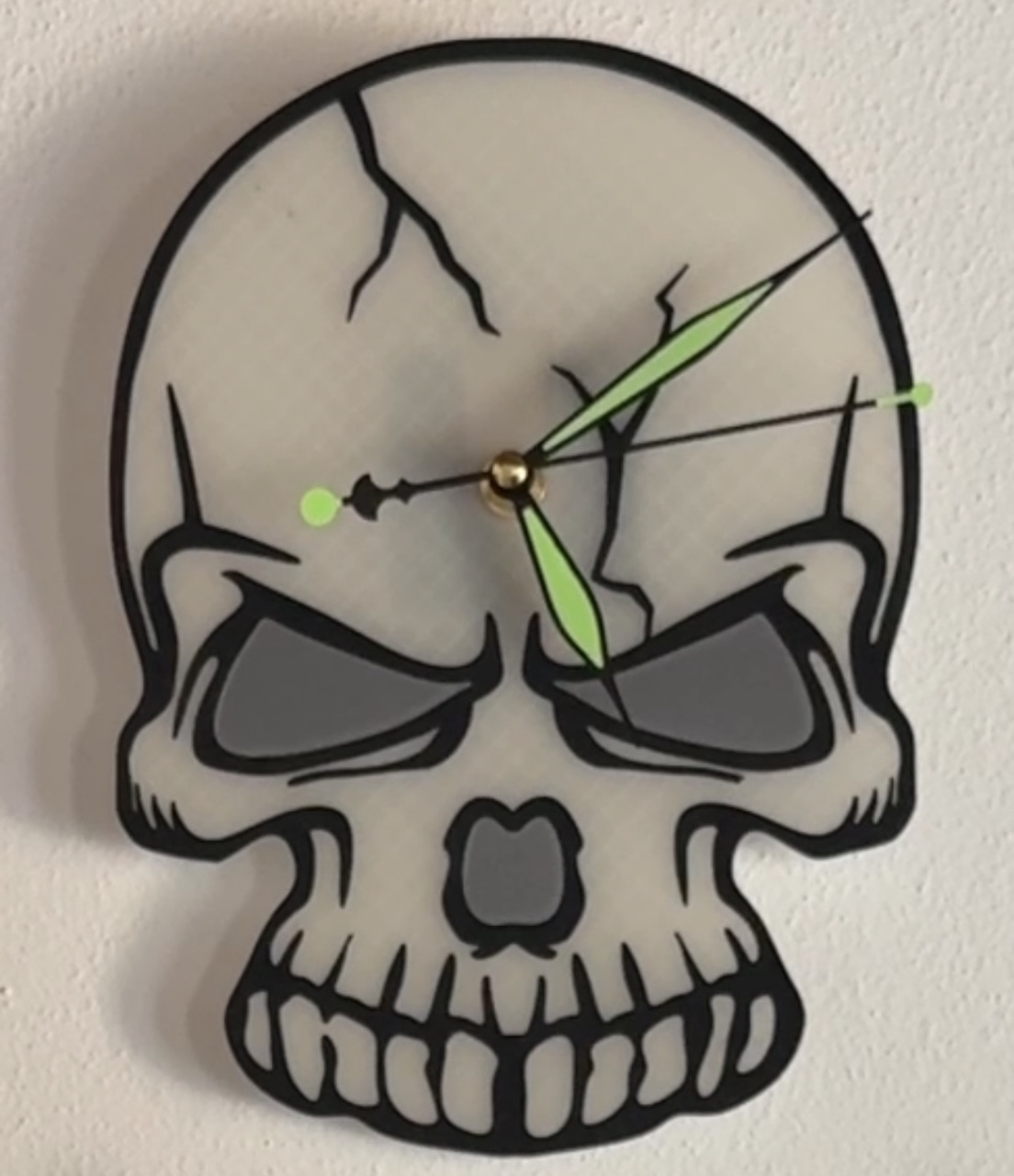 Miniatura 2 do modelo 3D Skully wall clock