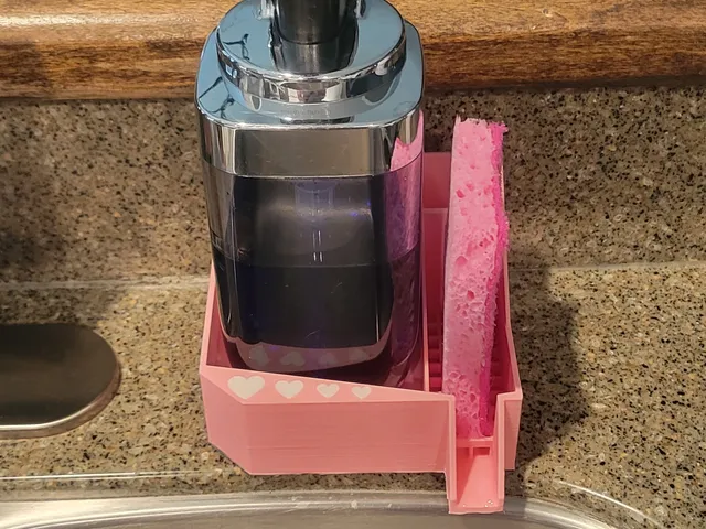 Kitchen Sink Sponge and Soap Holder - Single Soap Slot