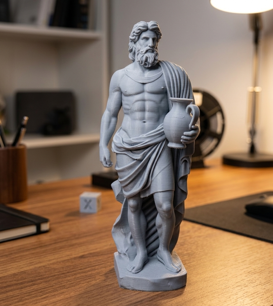 Greek man statue