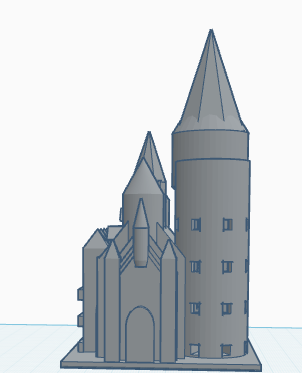 Castle themed razor holder.