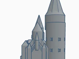 Castle themed razor holder.
