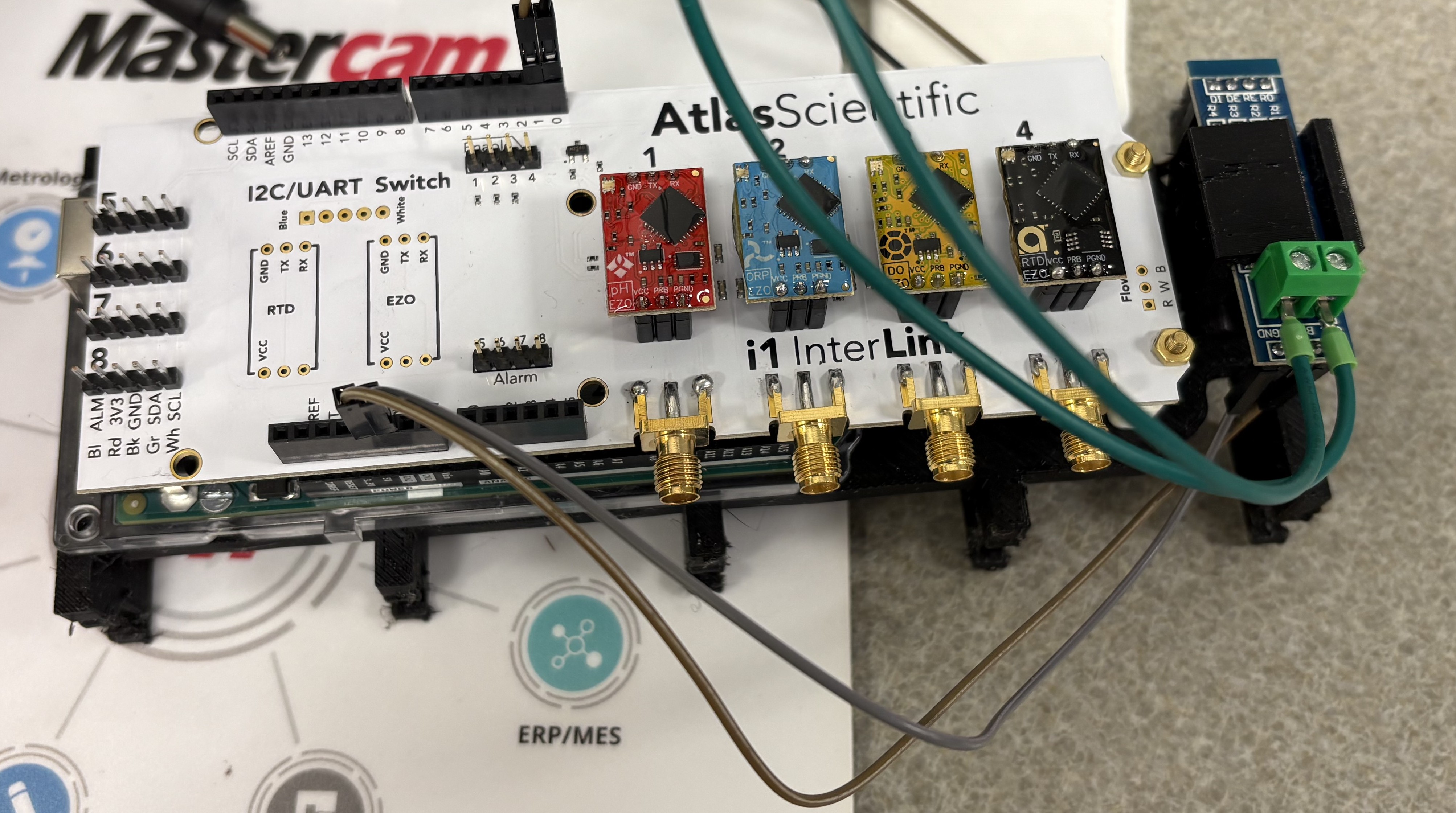 Arduino Mega2560 + Atlas Scientific I1 Interlink Din Rail Mount
