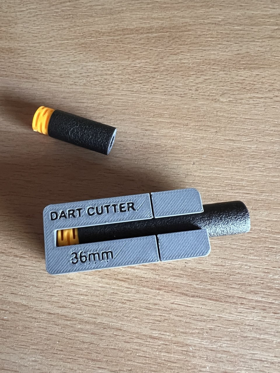 Foam dart cutter to Half lenght