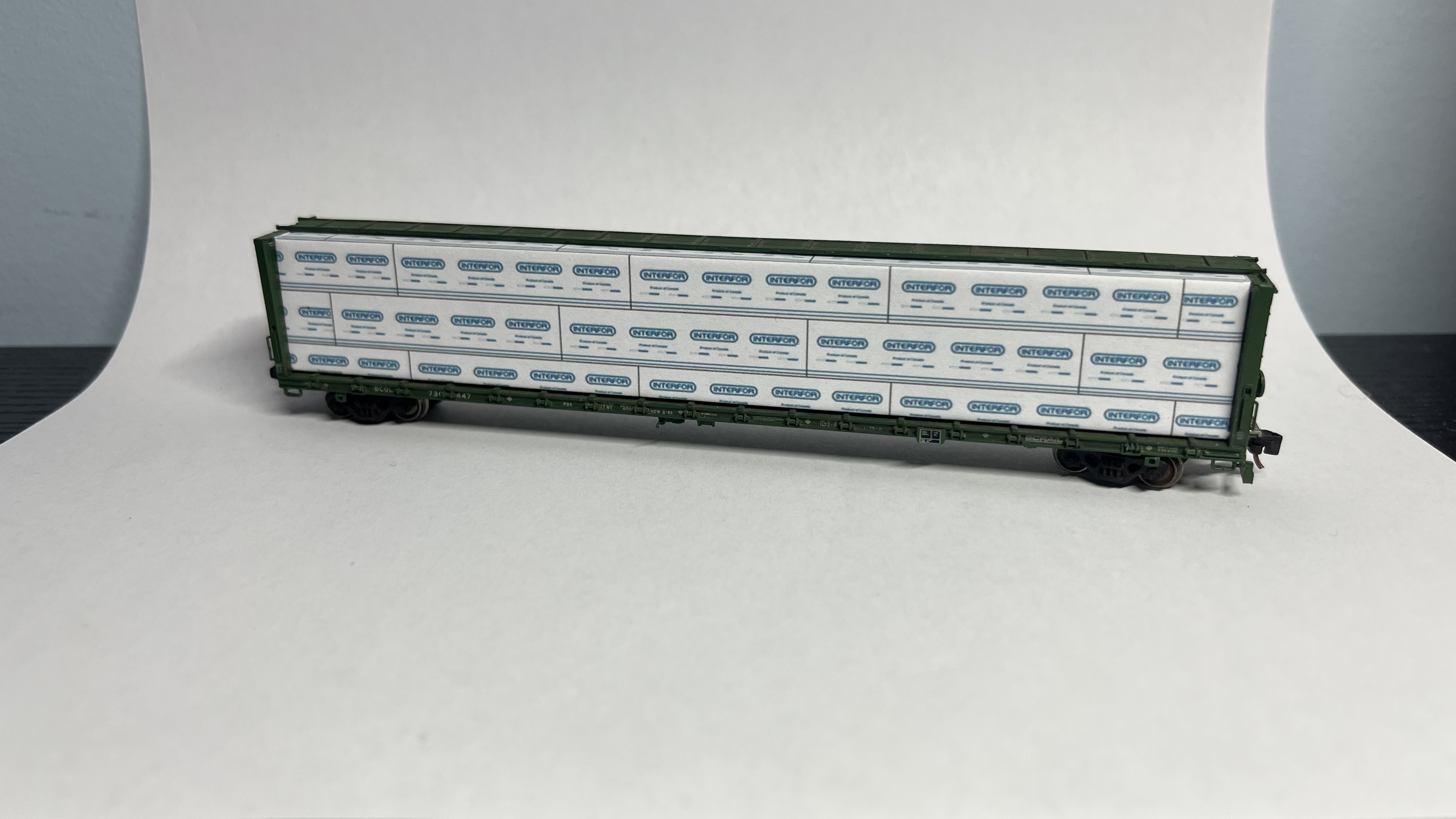 73ft N Scale Lumber Load For Rapido Centerbeam Car