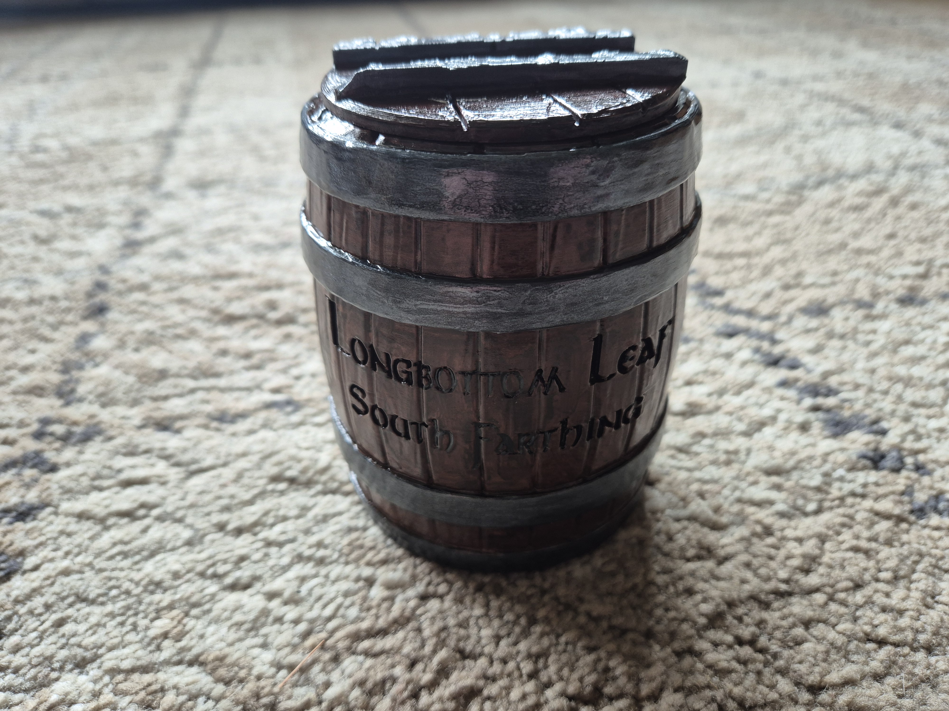 Longbottom Leaf South Farthing Pipe Weed Barrel and Lid