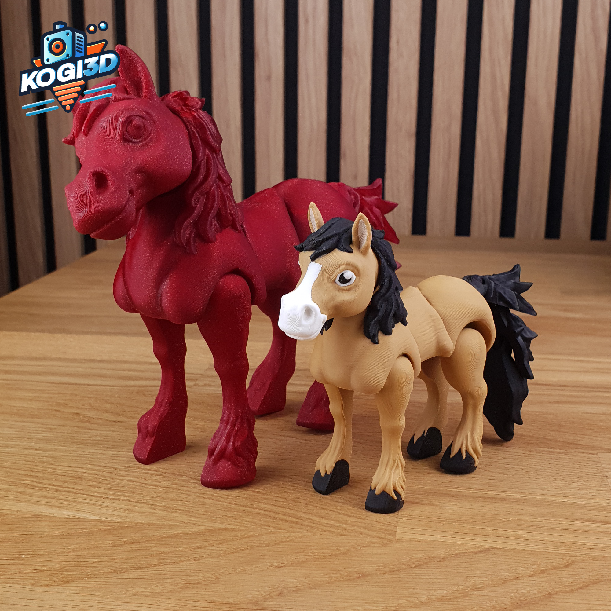 Print in Place Articulated Horse Model