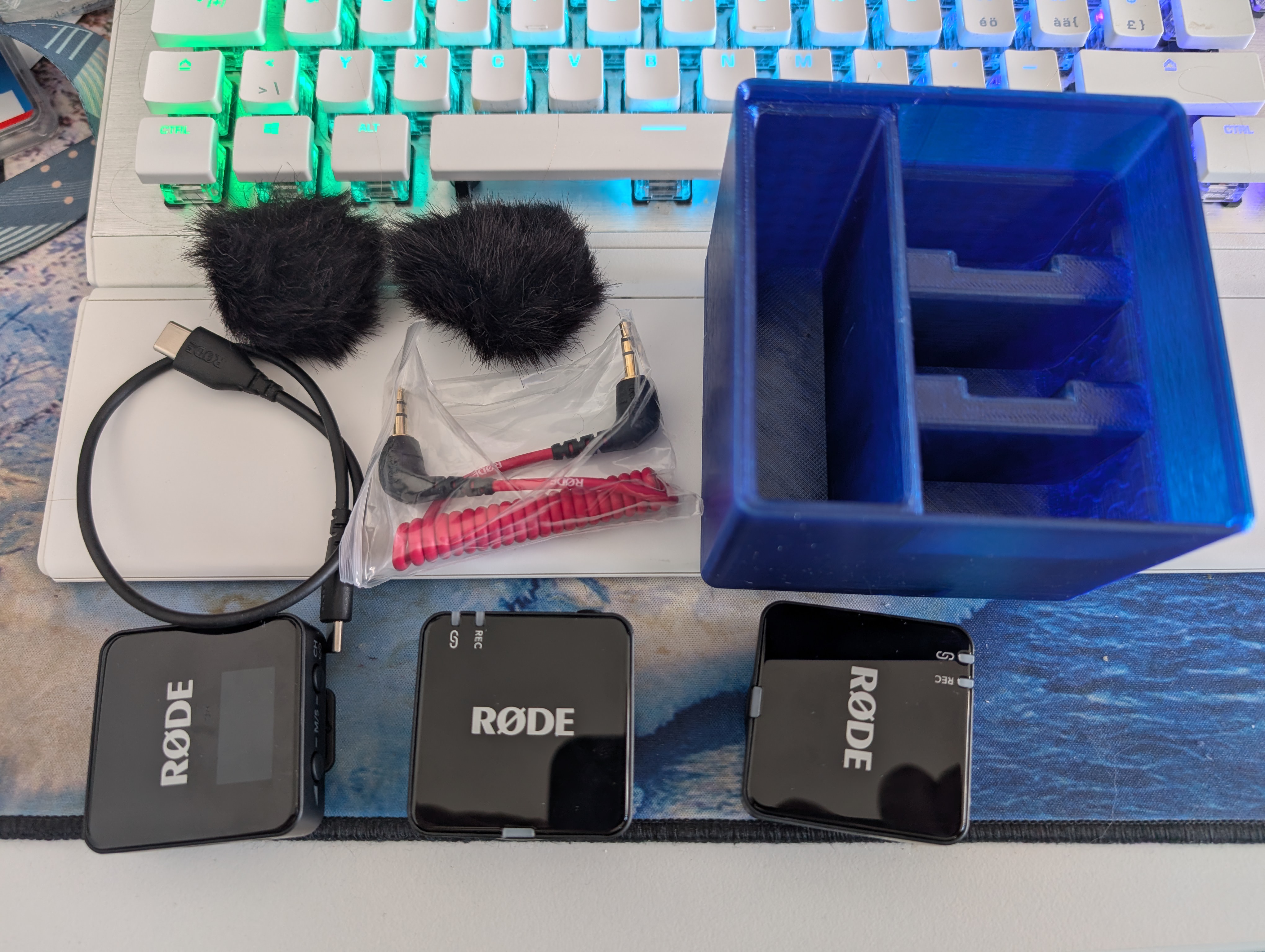 Gridfinity Bin for Rode (RØDE) Wireless Go — miniatura 2