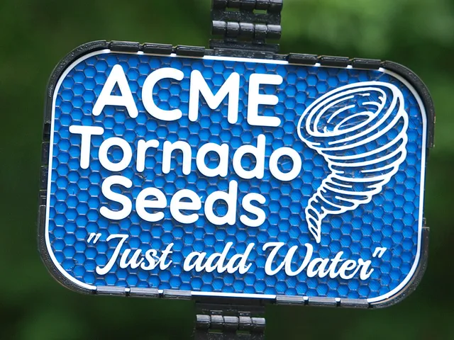 ACME Tornado Seeds sign