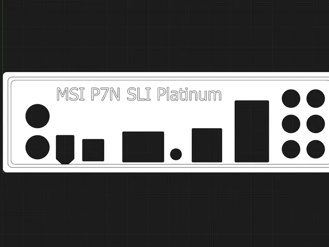 MSI P7N SLI Platinum (MS-7380) IO Shield
