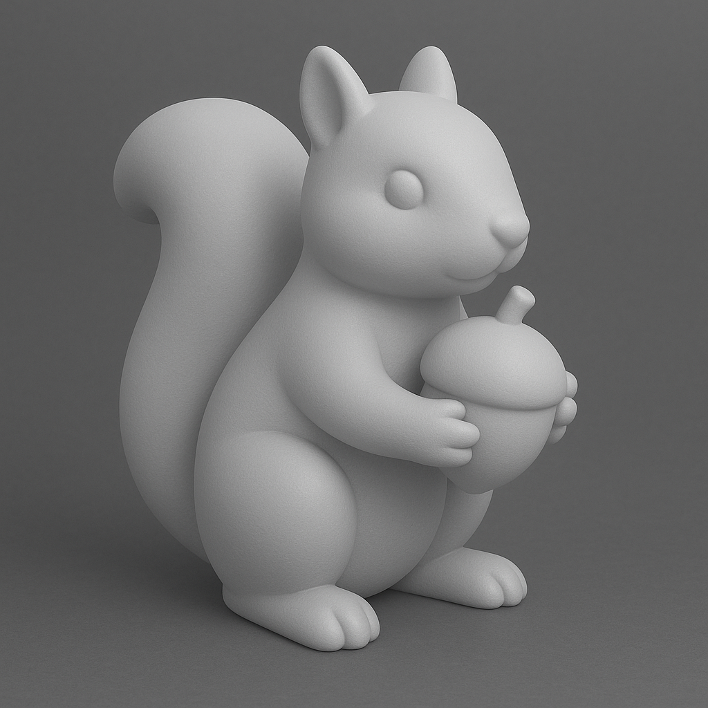 Squirrel withs nuts