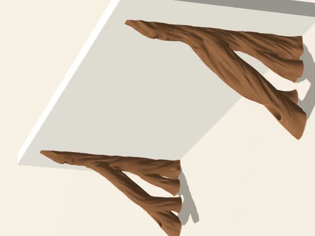 Mangrove & Juniper Tree Root Shelf Brackets
